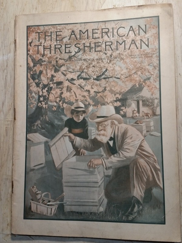 1908 The American Thresherman Complete Magazine Madison WI Many Great Ads !