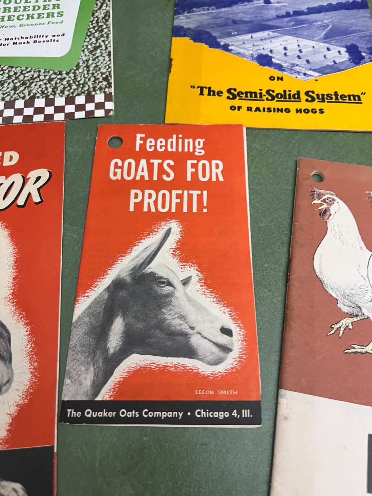 Lot Of Original Brochures On Raising Farm Animals Purina Quaker Oats Larro