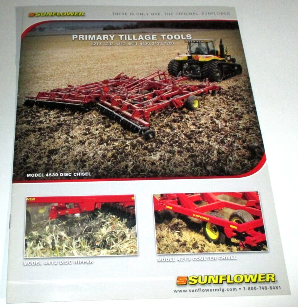 Sunflower 4213 4233 4412 4511 4530 2433 7200 Primary Tillage Tools Sale Brochure