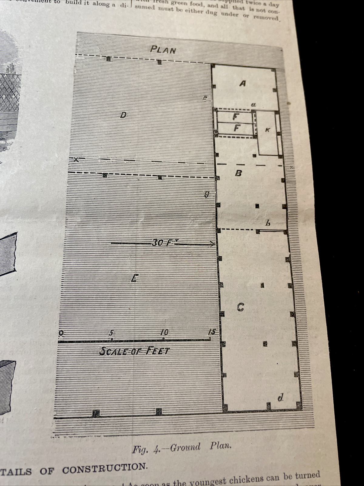 1883 Renwick’s Chicken Nursery Farm Advertising Engraving & Article – 10×15