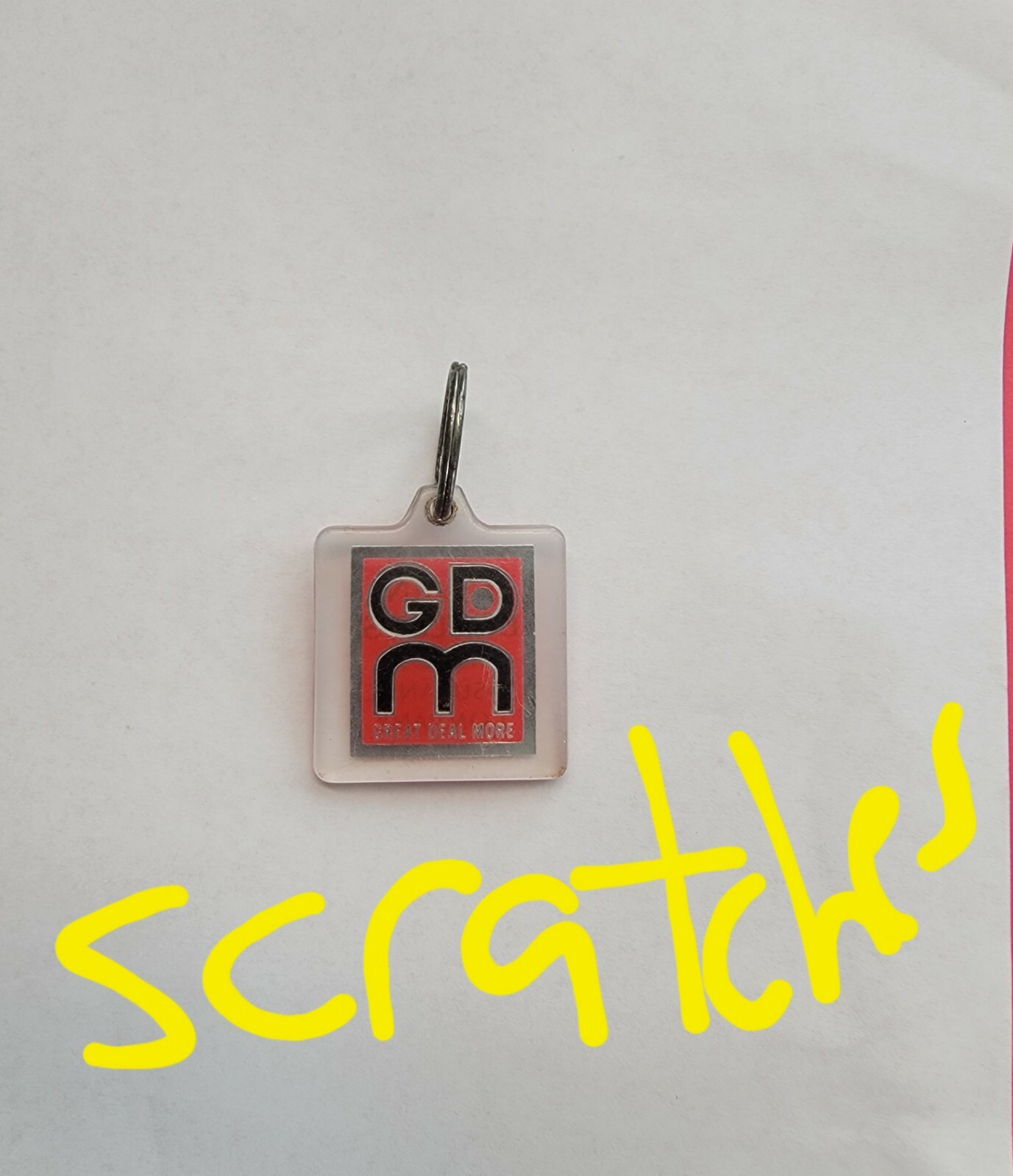 VINTAGE GRAIN DEALERS MUTUAL INSURANCE COMPANIES GDM GREAT DEAL MORE KEYRING FOB