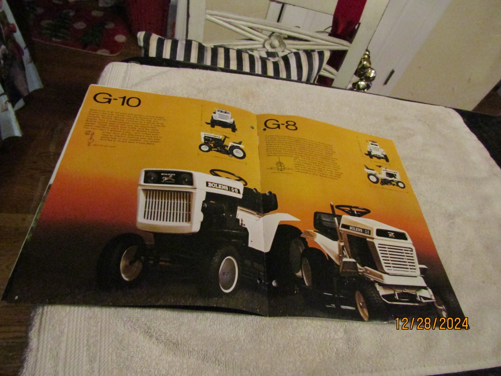 Vintage Bolens Sales Brochure Lawn & Garden Tractors Attachments Accessories &rsquo;75