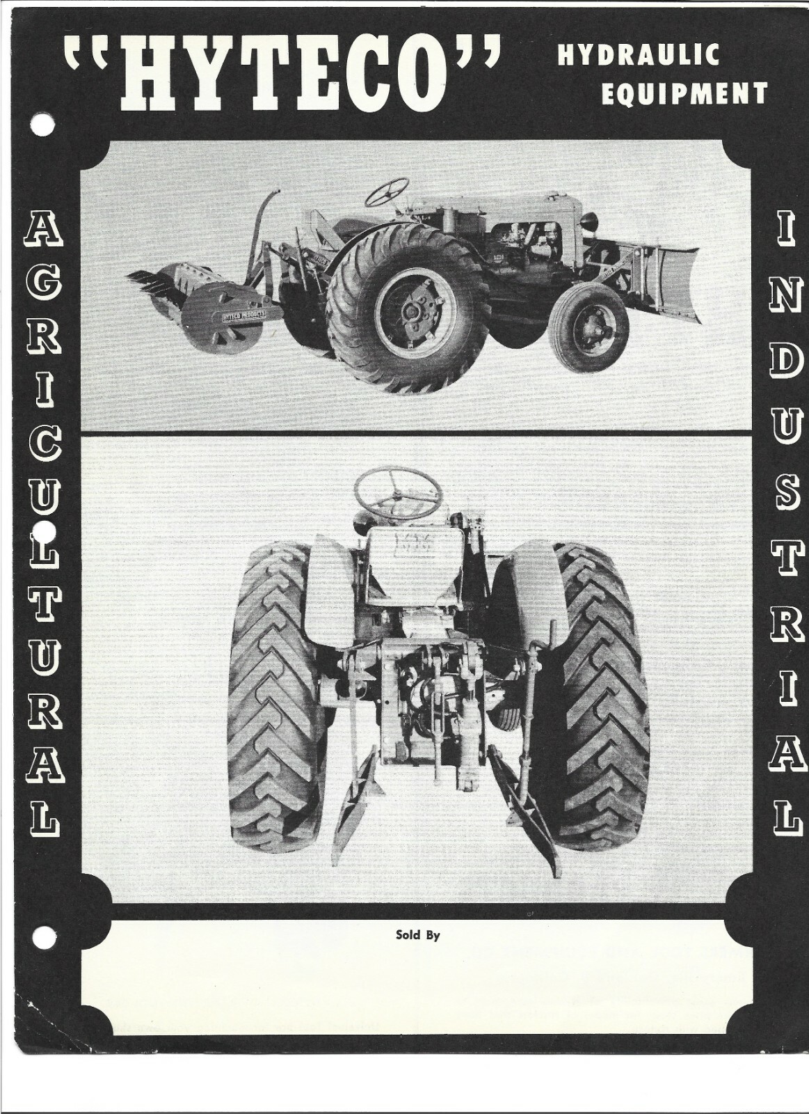 Original Hyteco Agricultural and Industrial Hydraulic Equipment Sales Brochure