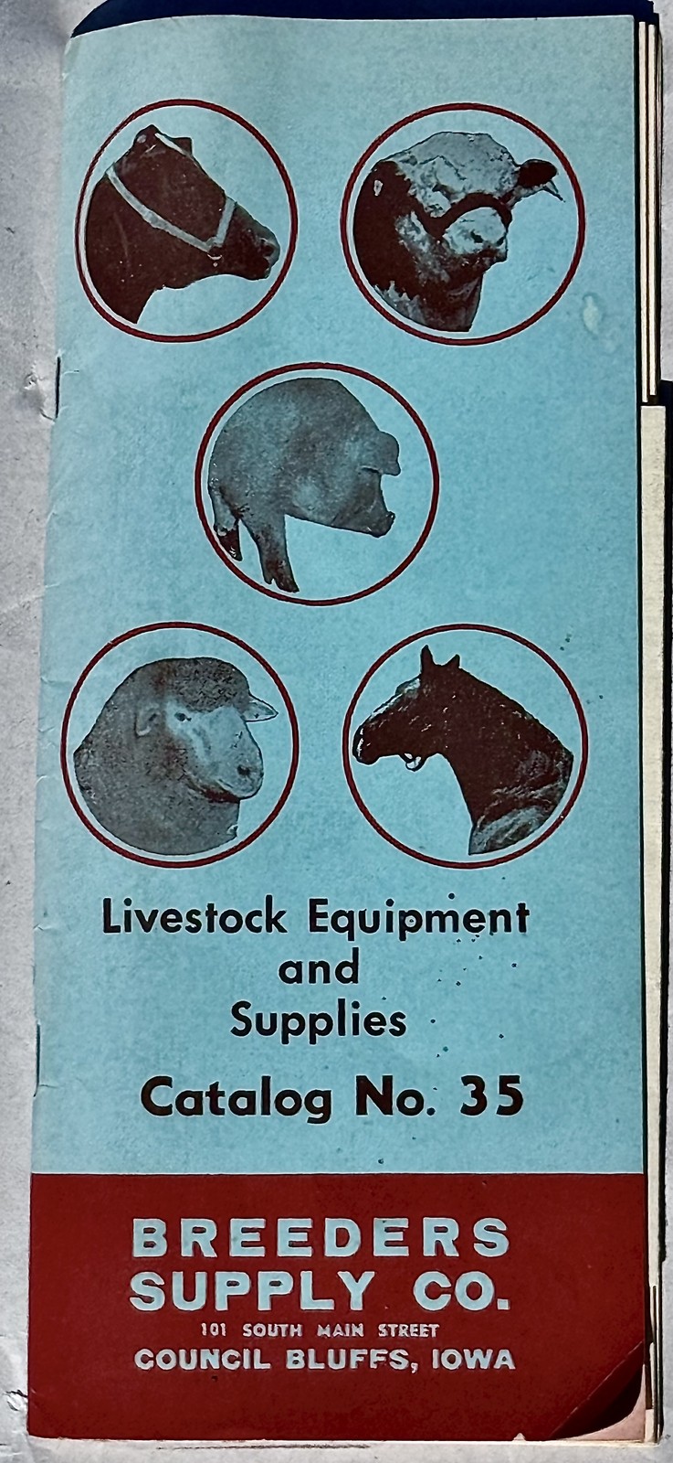 1957 Breeders Supply Co Catalog No 35 Livestock Farm Equipment Iowa Ephemera