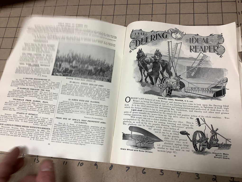 Original CATALOG –1890&rsquo;s ROLLER & BALL BEARINGS on the FARM 40pgs