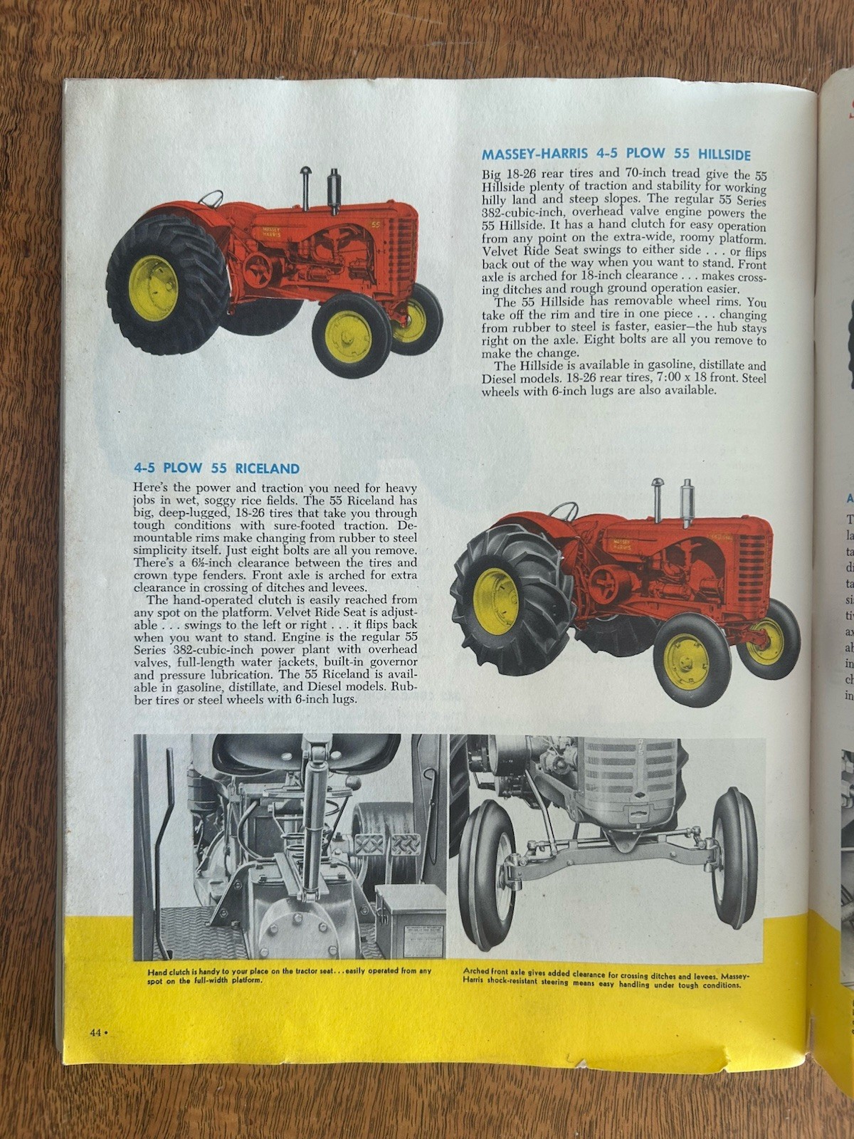 VINTAGE MASSEY HARRIS BUYERS Full Tractor GUIDE Orchard Hillside Rice CATALOG