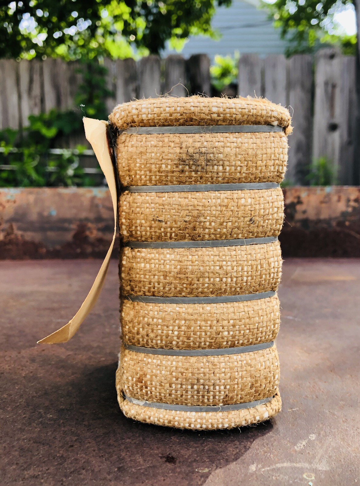 Vintage GEORGE FLOWERS & SON *COTTON BALE* COVINGTON, TENN. Salesmen Sample