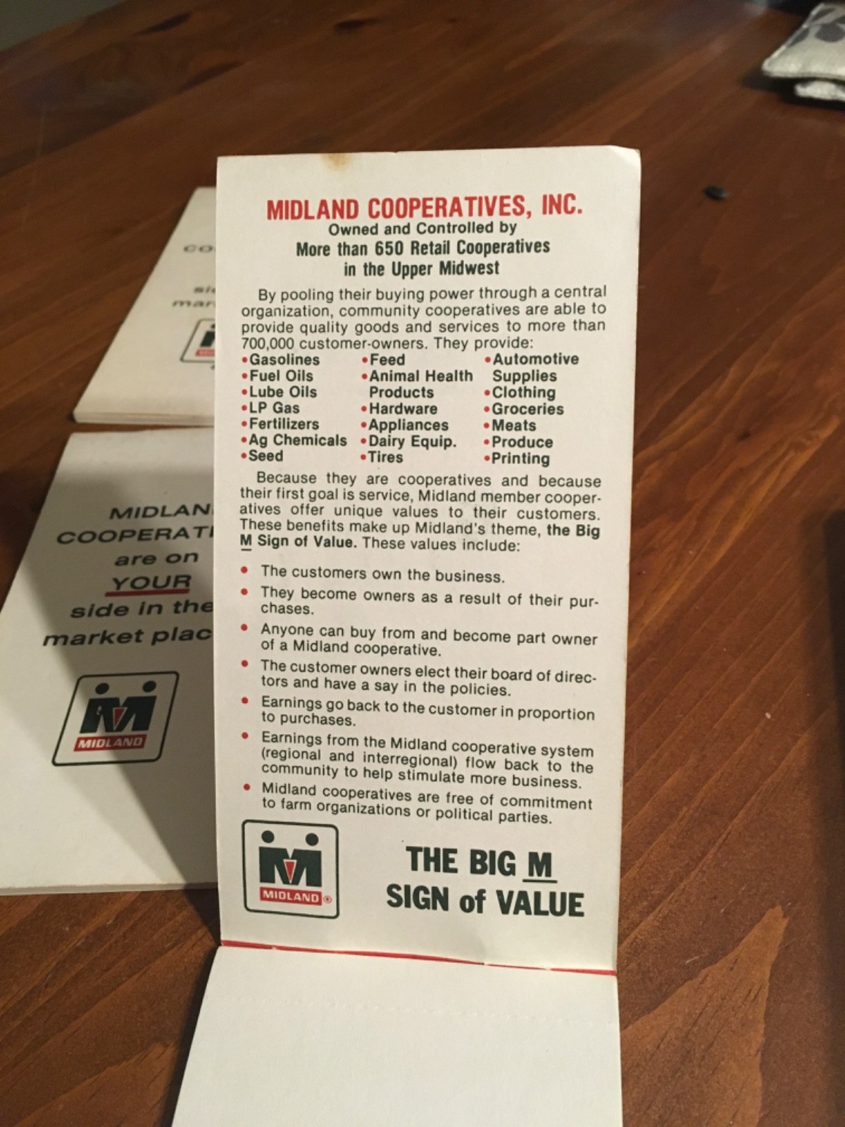 Vintage Midland Cooperative Advertising Pocket Memo Book 4 Notebooks unused