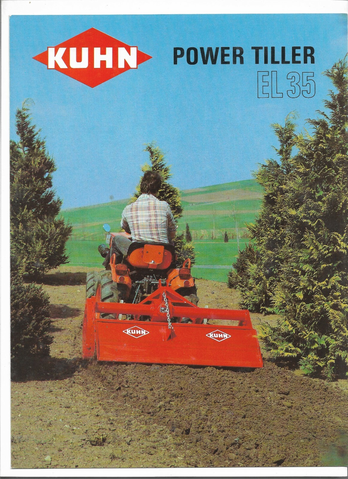 Original Kuhn EL35-80 EL35-92 EL35-105 EL35-117 EL35-130 Tiller Sales Brochure