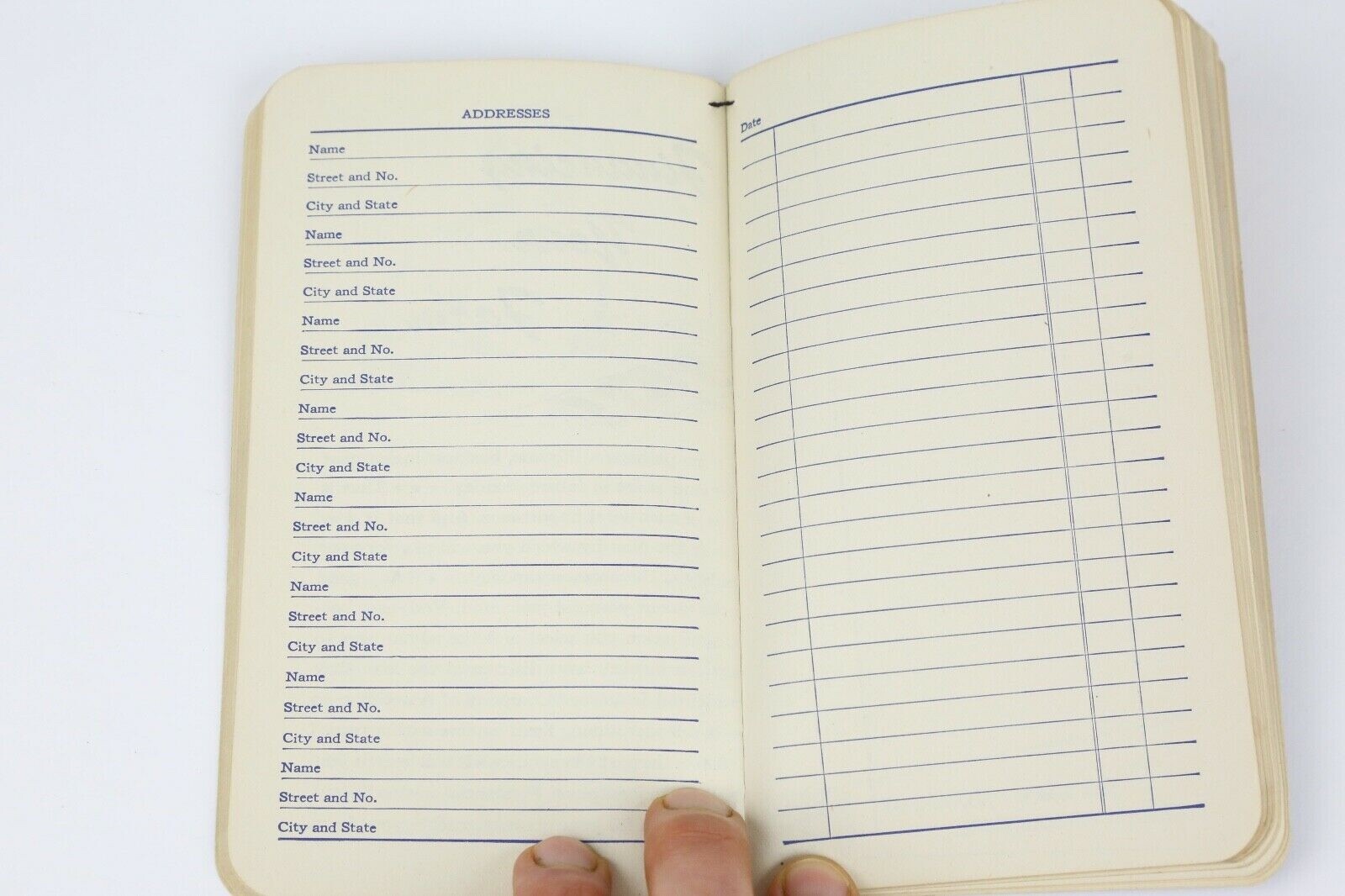 Vintage Farmers Hand Book Journal Ledger Stock Breeding Record notebook address