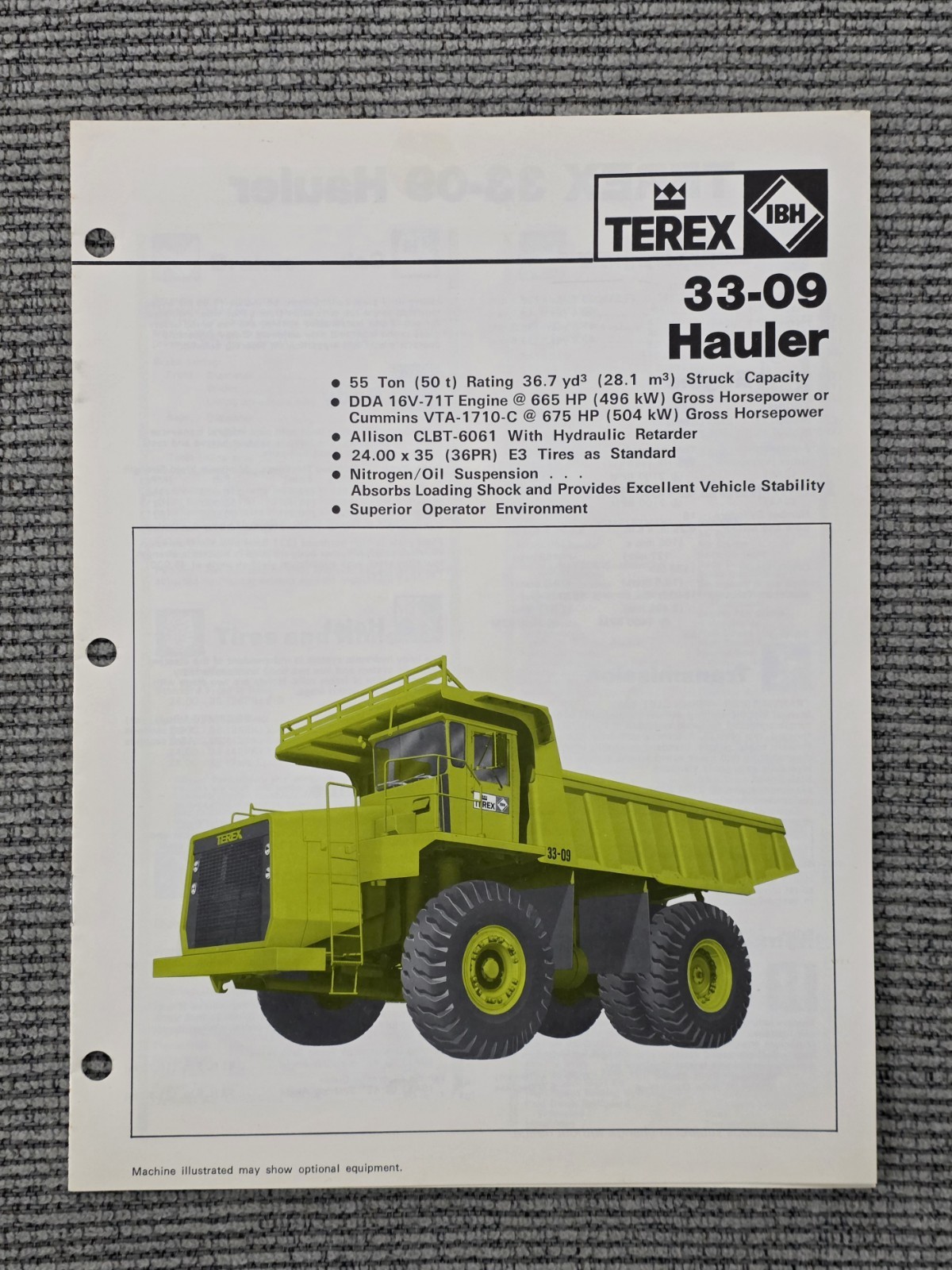 Terex Equipment Brochure Lot
