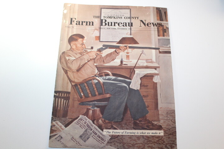 Vintage Tompkins County Ithaca New York Farm Bureau News Magazine Nov. 1949