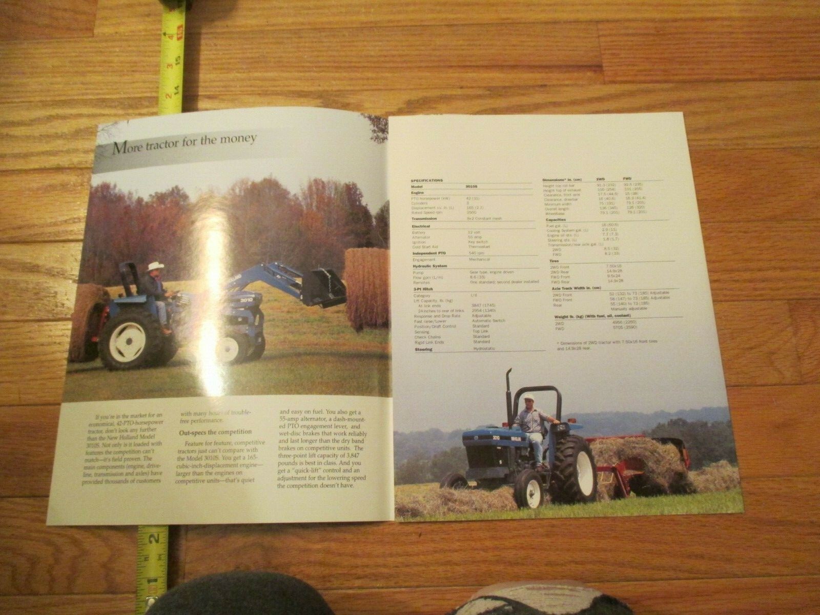 New Holland Tractor 42 PTO HP Economy tractors Dealer sales brochure