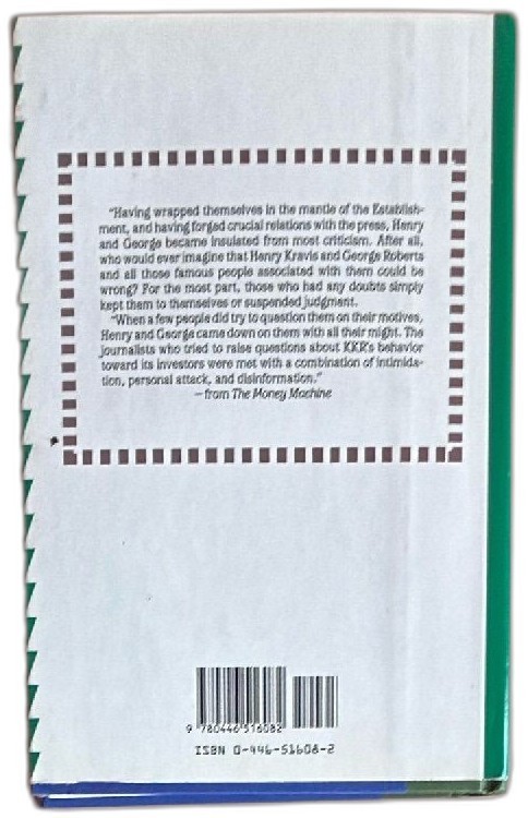 The Money Machine How KKR Manufactured Power and Profits Sarah Bartlett 1991 Har
