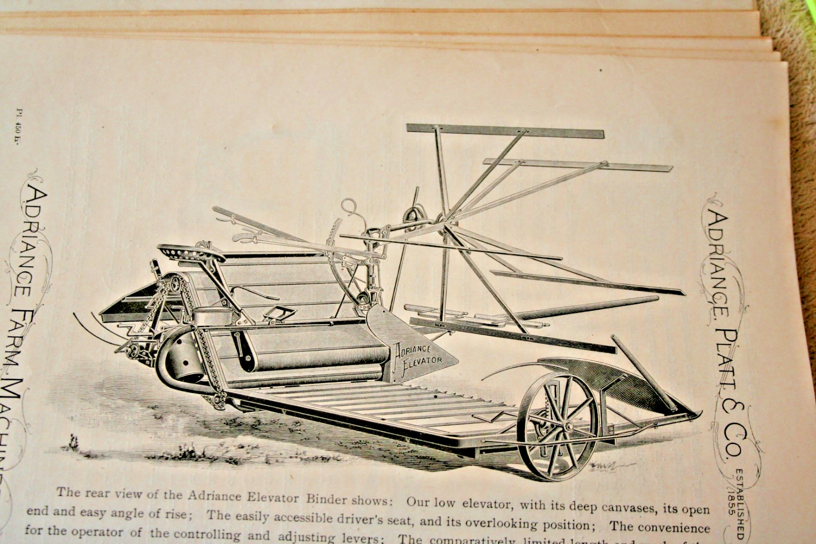ADRIANCE FARM MACHINERY 1904