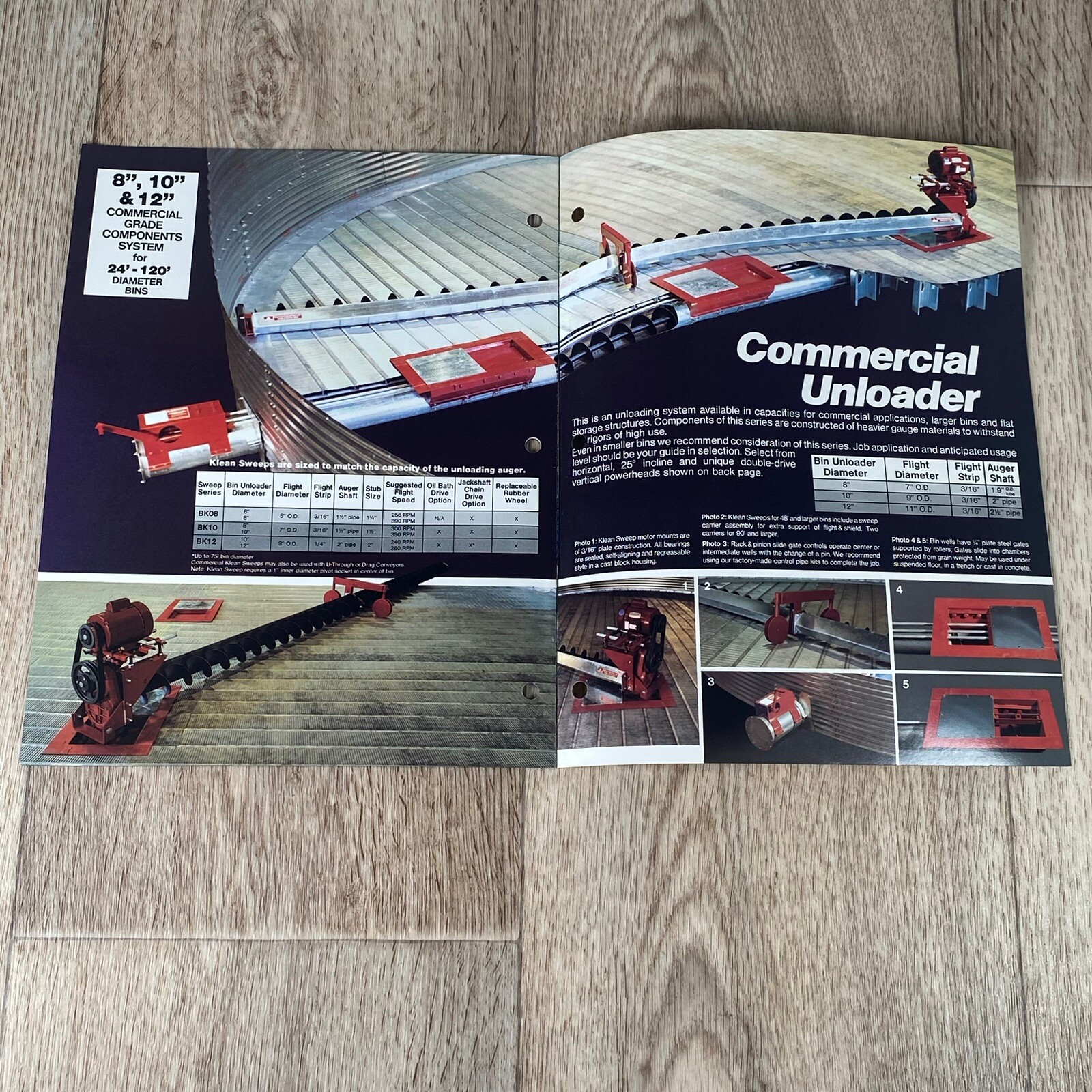 Farm Equipment Brochure Hutchinson Bin Unloading Systems from Moorhead, MN