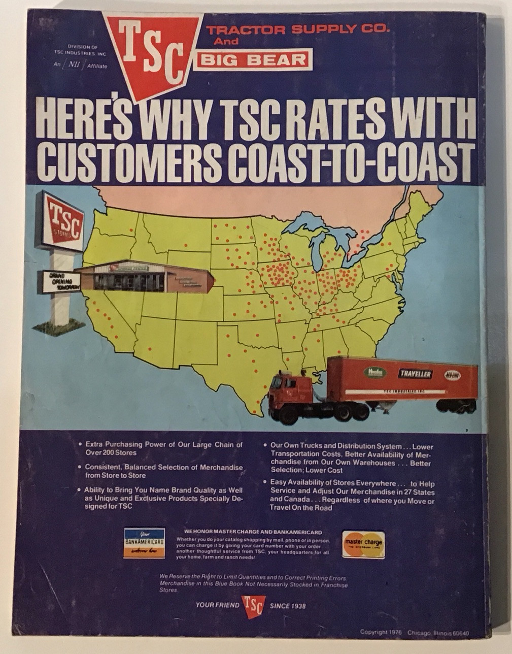 Tractor Supply Co Big Bear Magazine 1977 Vintage Rare More To Choose Lot#63