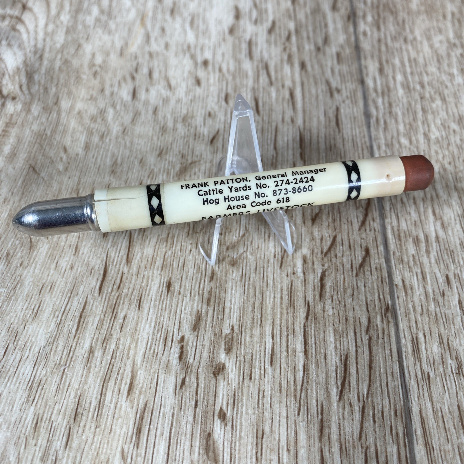 Farmers Livestock Marketing Assn. Bullet Pencil National Stockyards, Illinois￼