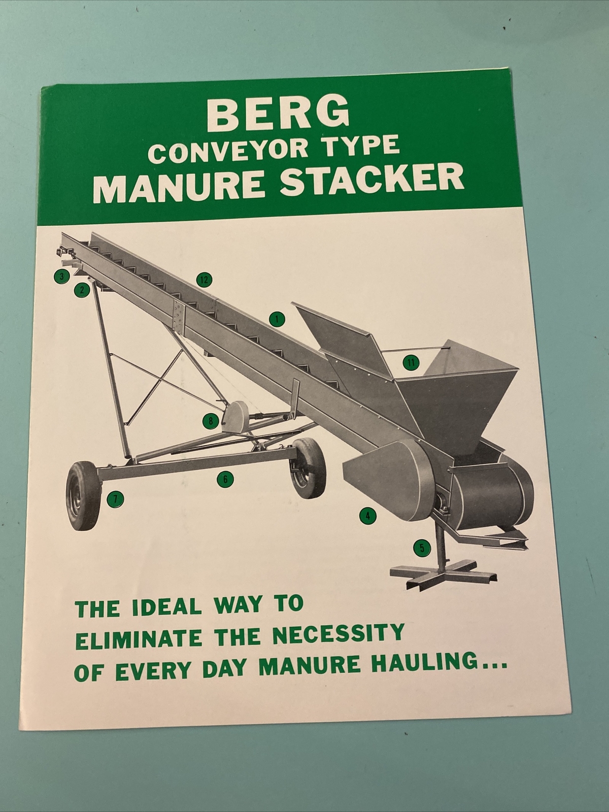 Berg Conveyor Type Manure Stacker Dealer Brochure Spec Sheet ￼