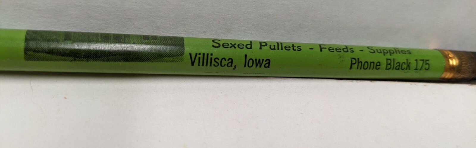 Vintage Forsythe Hatchery Phone Black 175 Villisca Iowa IA Advertising Pencil