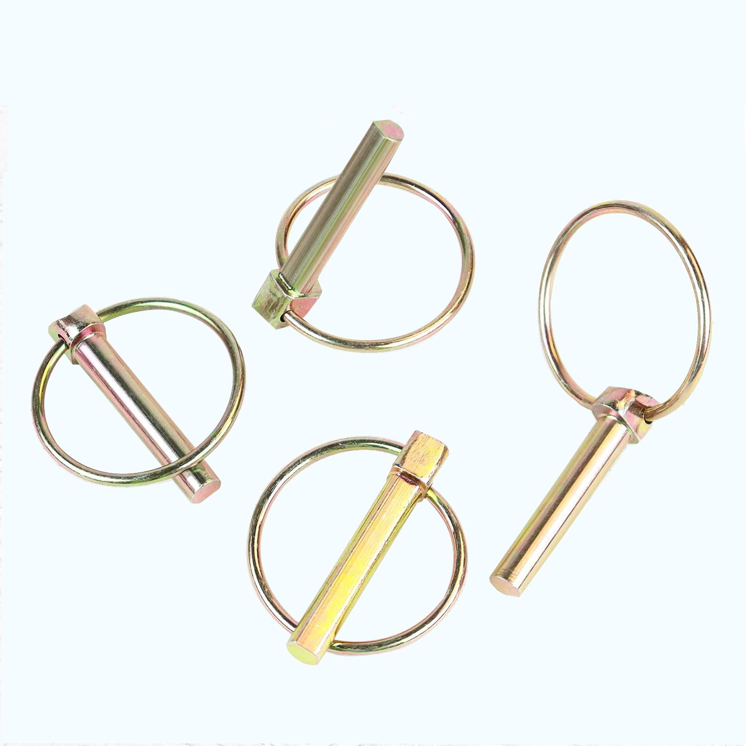 4 Pack Lynch Pin Heavy Duty 1/4X1-3/4 Inch Trailer Gate Pin Locking Pin Lawn Tra