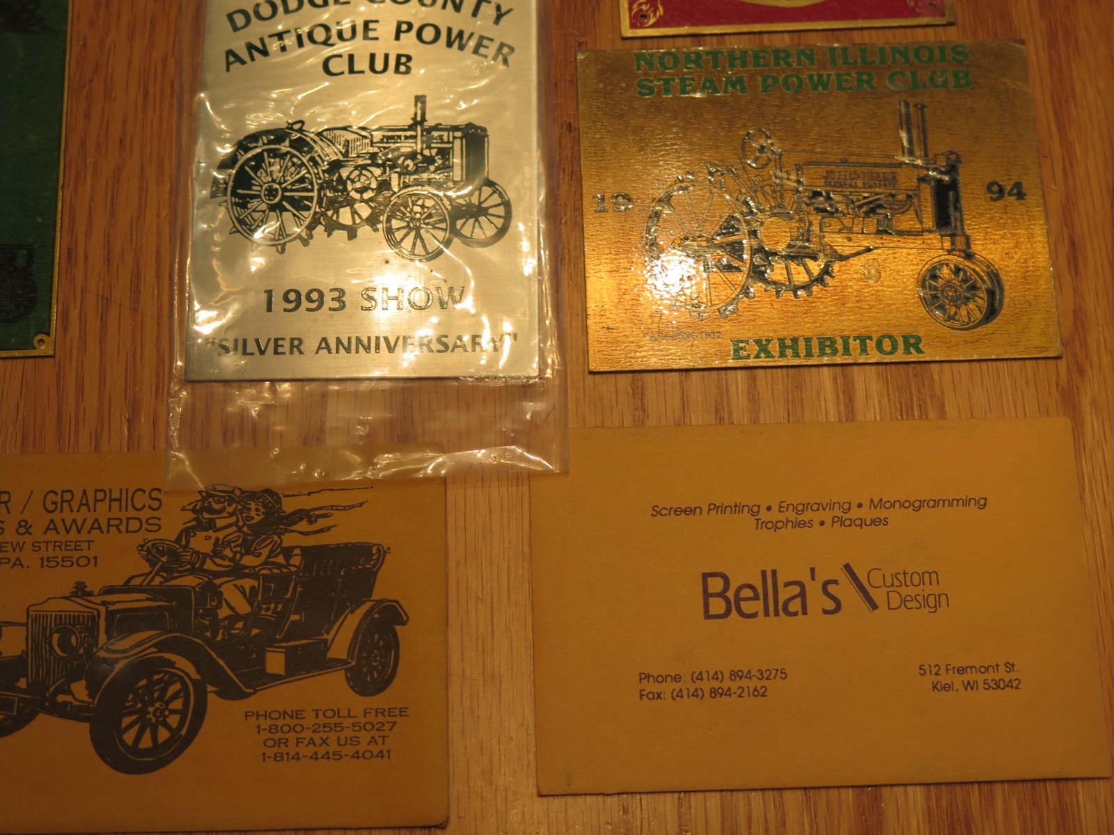 Power & Antique Engine Show Exhibitor Plaque Badge Lot Steam Tractor Show VIDEO