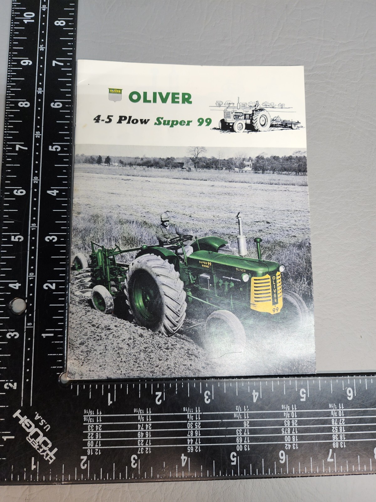 ORIGINAL OLIVER 5-6 PLOW SUPER 99 GM DIESEL 12 PAGES 1956