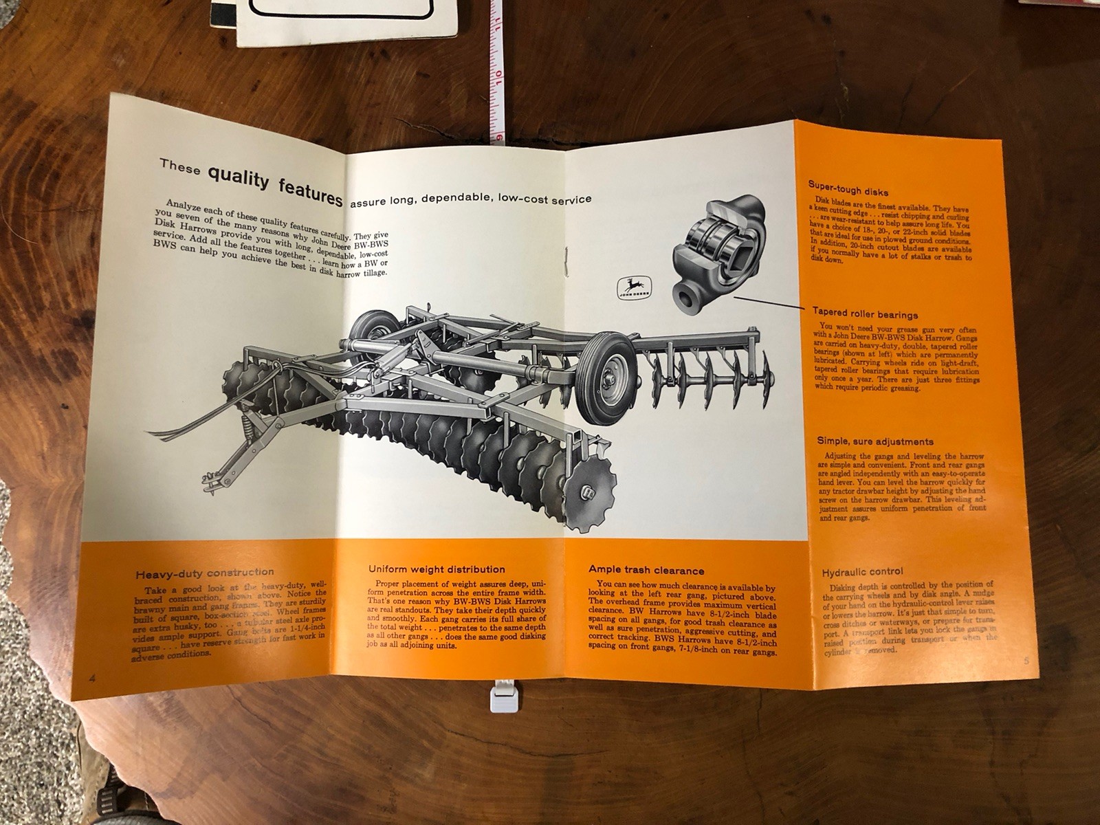 John Deere BW BWS Disk Harrows For 1961 Brochure FCCA