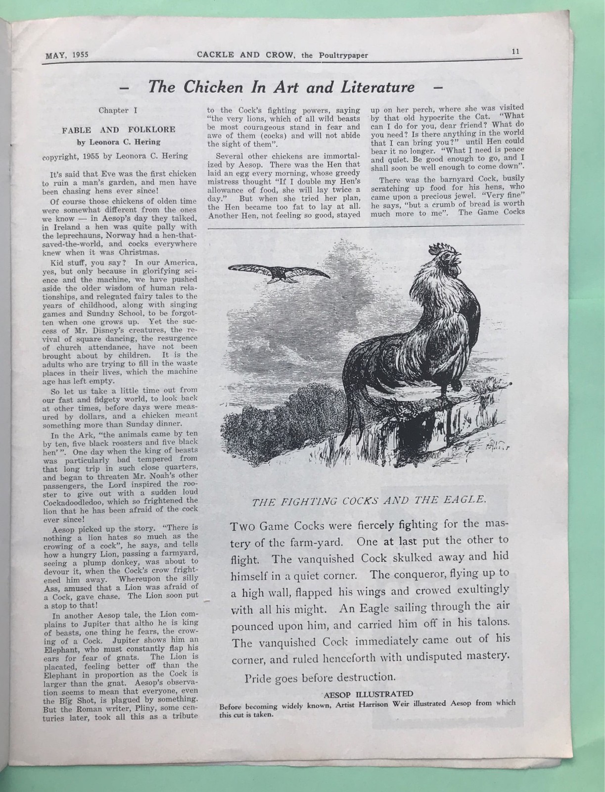 1955 MAY JULY TWO CACKLE & CROW POULTRY PAPER- MONTHLY JOURNAL, POULTRY INDUSTRY