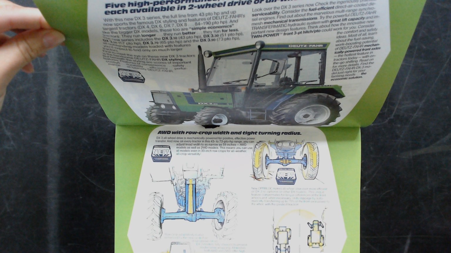 Deutz-Fahr DX3 Agricultural Brochure Vintage Tractor Advertising