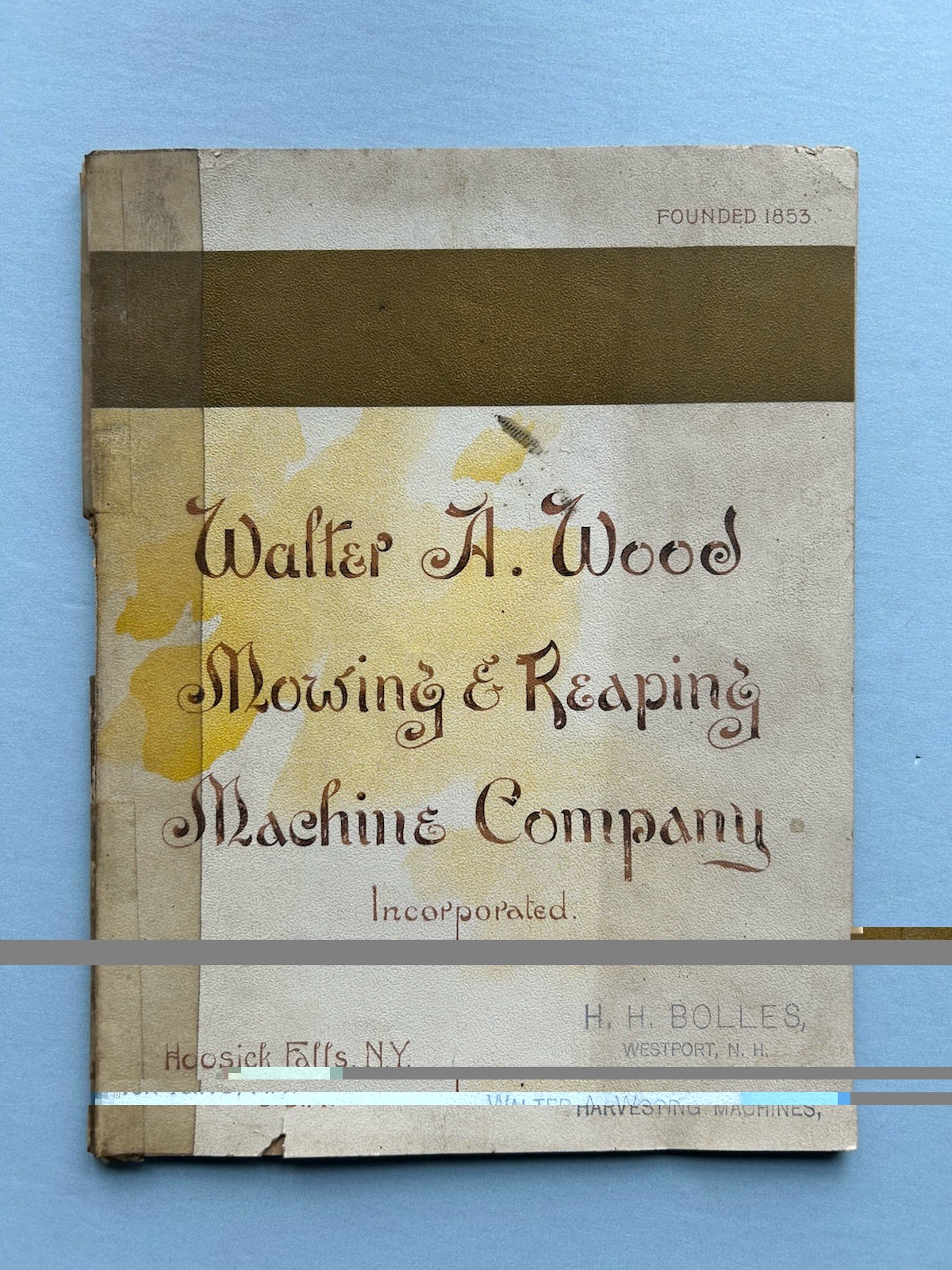 Antique Walter A. Wood Mowing & Reaping Machine Farm Machinery Catalog Jan 1895