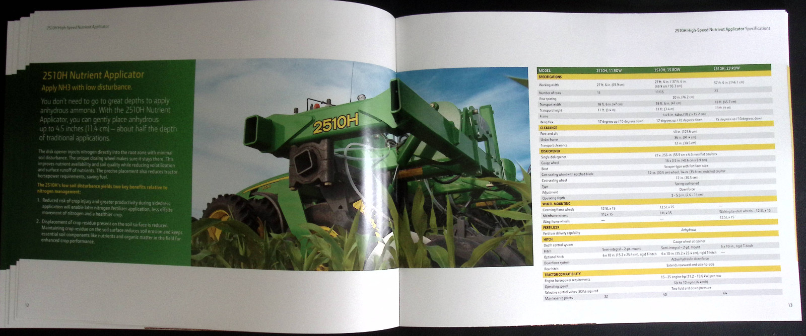 John Deere Nutrient Applicators For 2015 Brochure FCCA