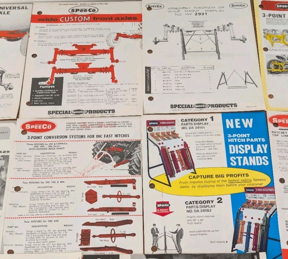 13 SpeeCo Agriculture Implement Attachments Advertising Brochures