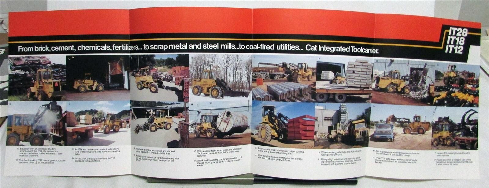 1990s Caterpillar Integrated Toolcarriers Features Sales Tri-Folder