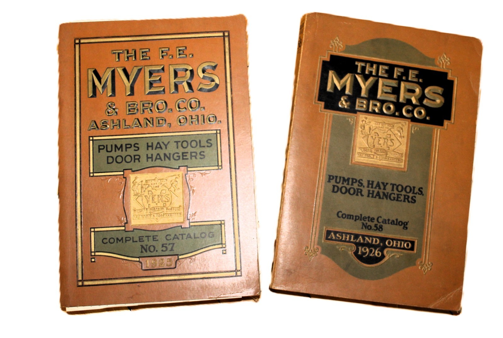 1925-26 Two Equipment Catalogs Myers Pumps Hay Tools & Door Hangers No. 57, 58
