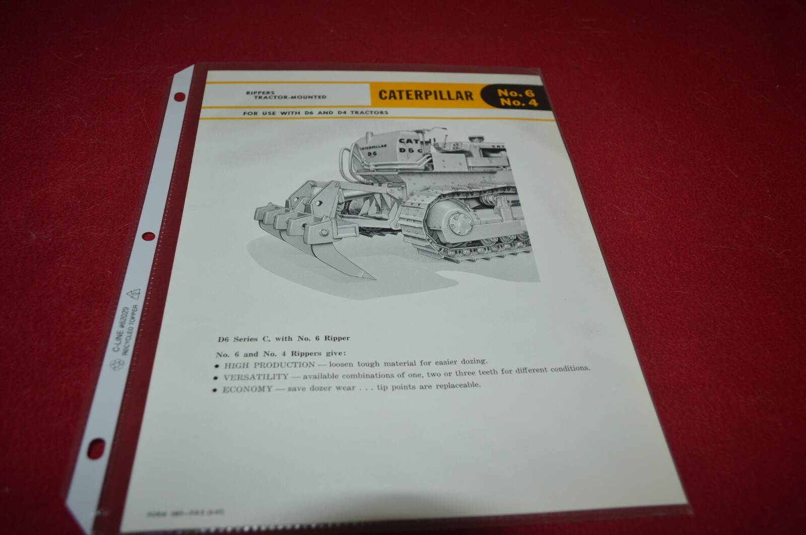 Caterpillar No. 6 4 Ripper For 1963 Dealer&rsquo;s Brochure AMIL16