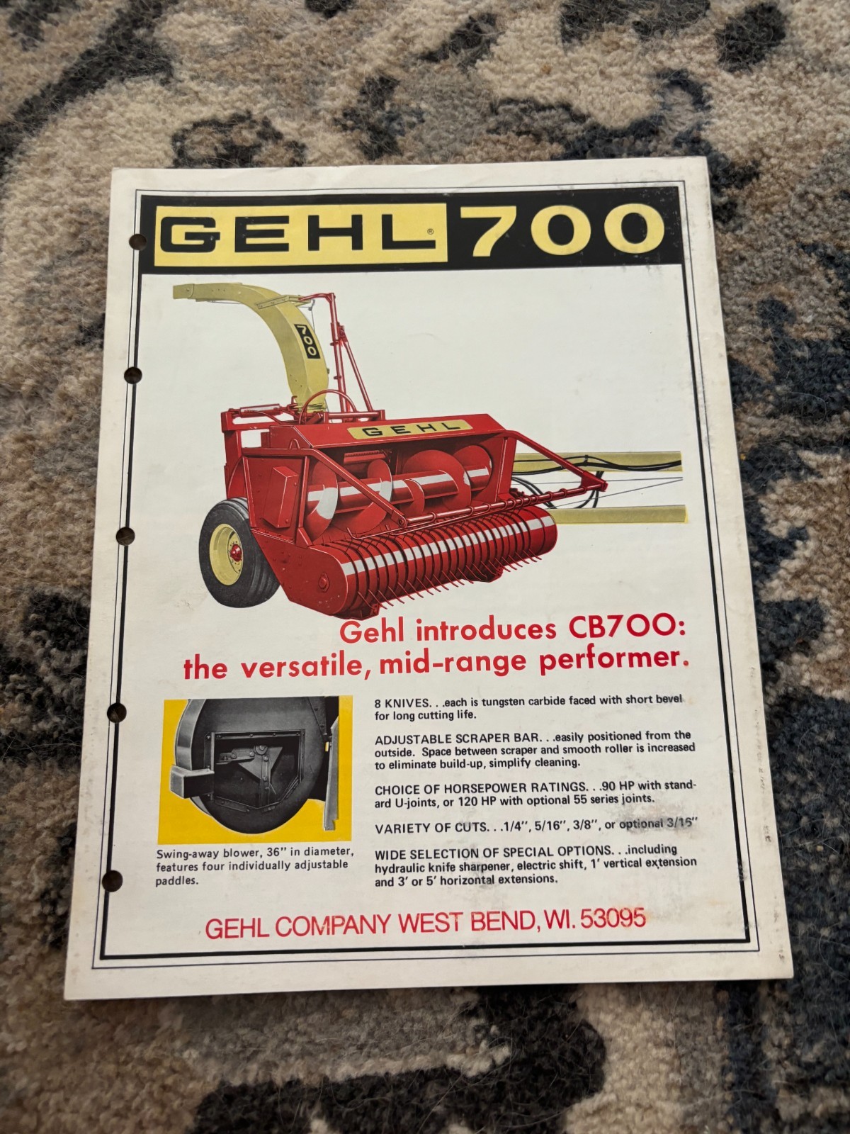 Gehl 700 Forage Harvester Brochure FCCA25