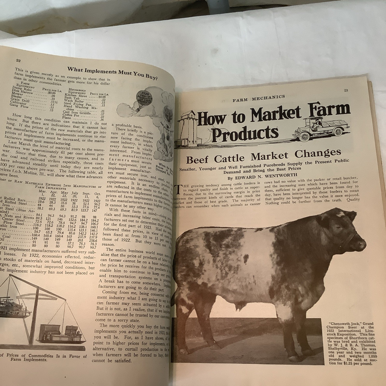 Antique Farm Mechanics Advertising Milcor Agriculture January 1923 READ