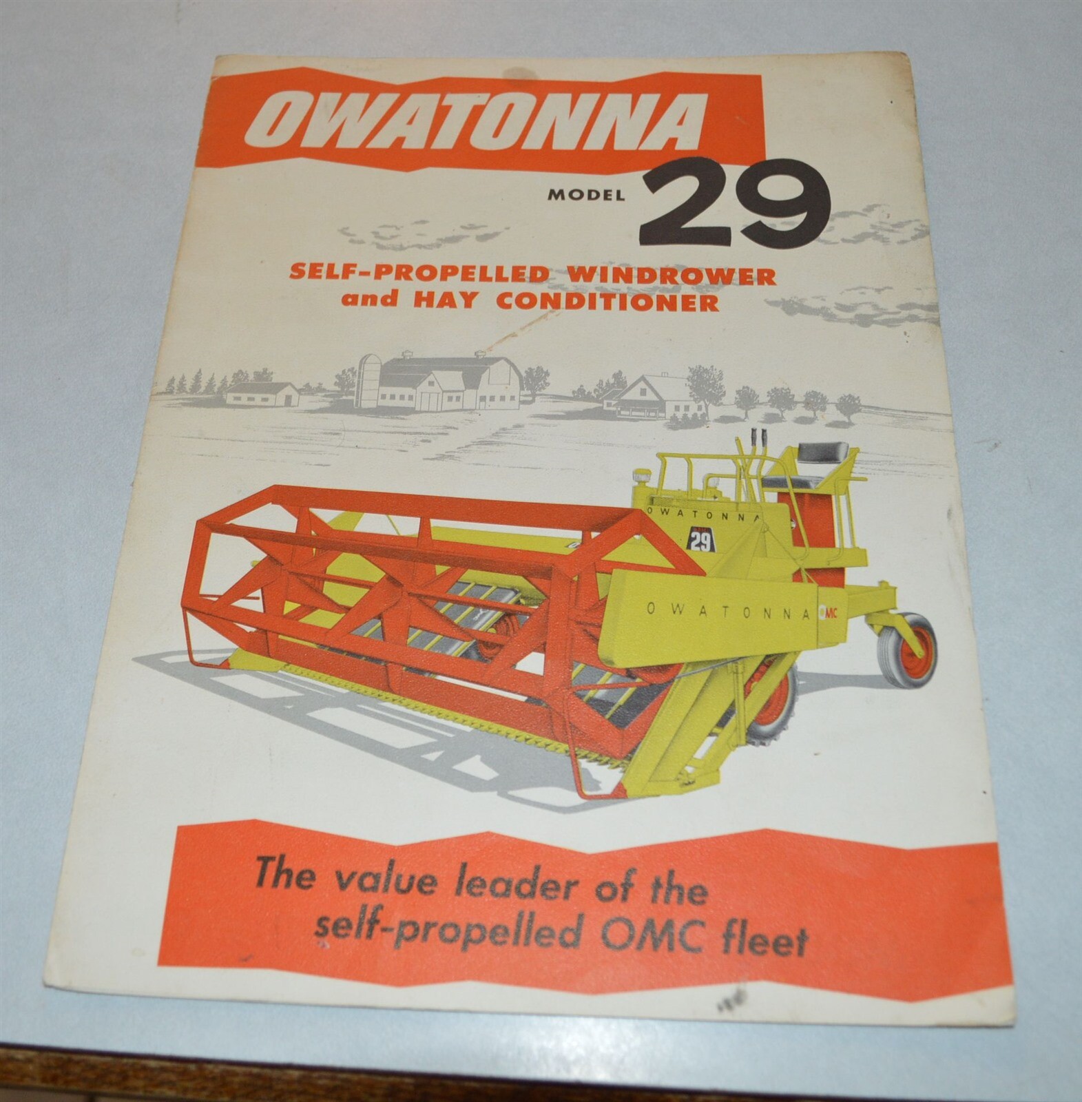 1950&rsquo;s-60&rsquo;s Owatonna Model 29 Wind Rower Hay Conditioner Brochure