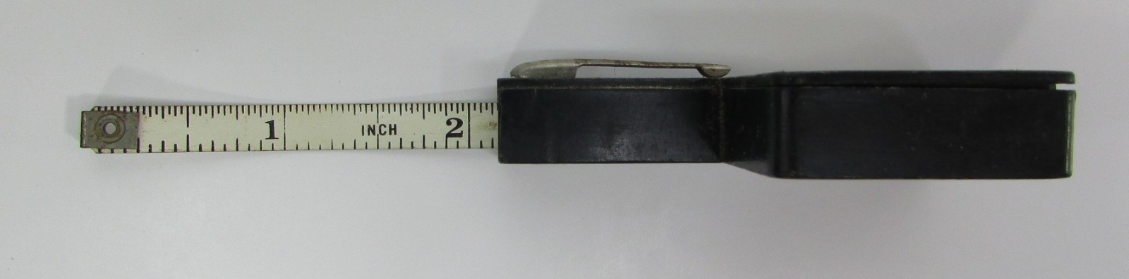 Antique JOHN MORREL3 & Co Tape Measure Pocket Clip Ottuma Iowa Famous Meats READ
