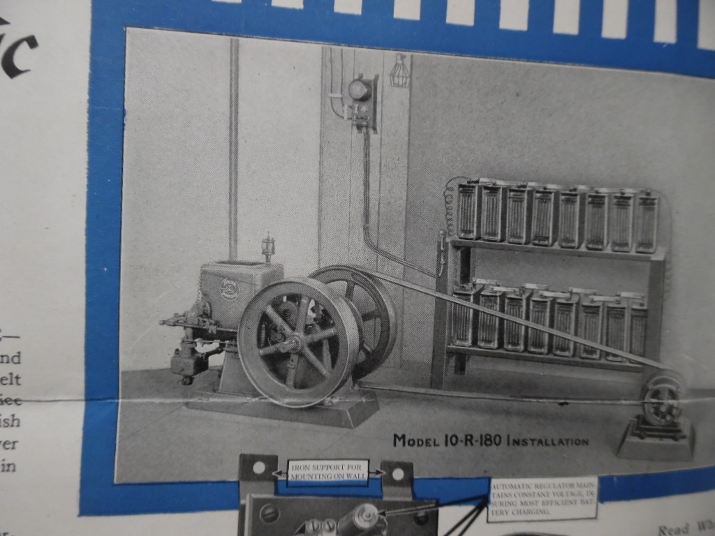 c.1920s Western Electric Power and Light Plant Foldout Brochure Vintage Original
