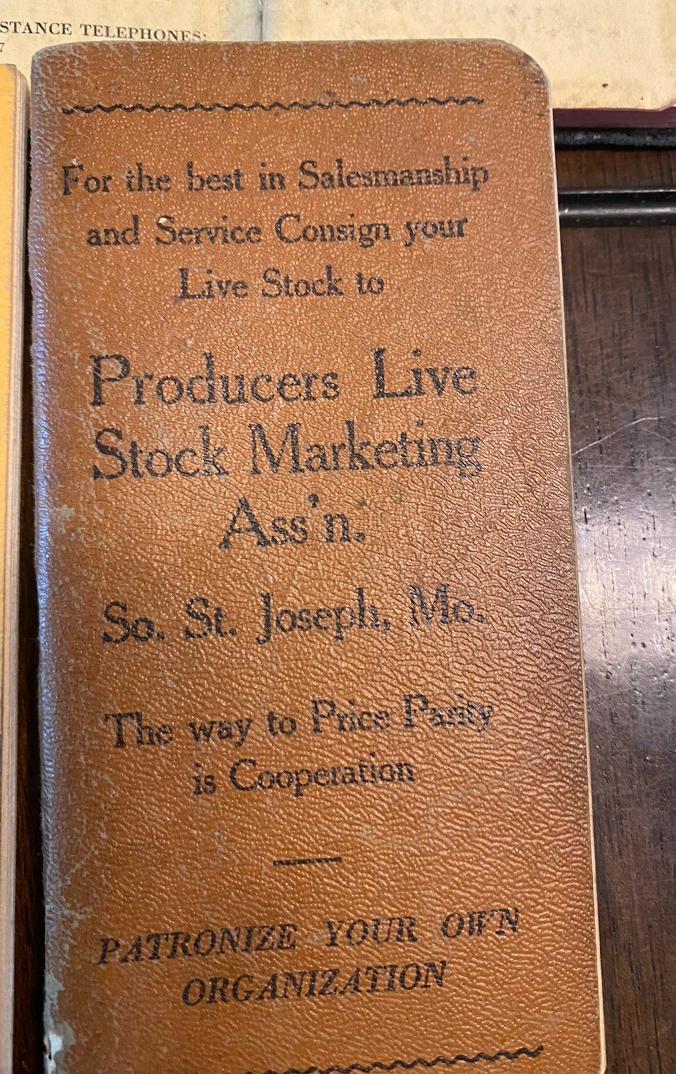 Vintage 1930s 40s Livestock /Stockman Cattle Yard Memo Books – Omaha Chicago KC