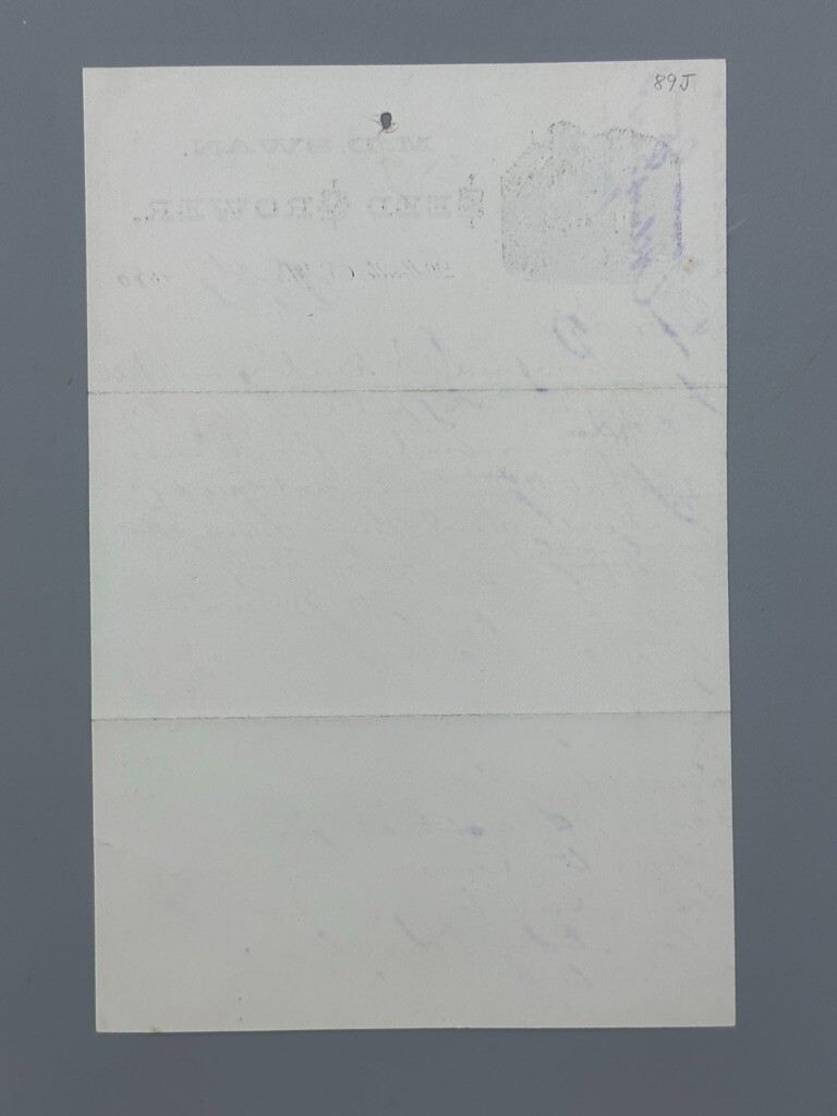 1880 SEED GROWER MD Swan FARM Advertising Letter BELLEVILLE NY