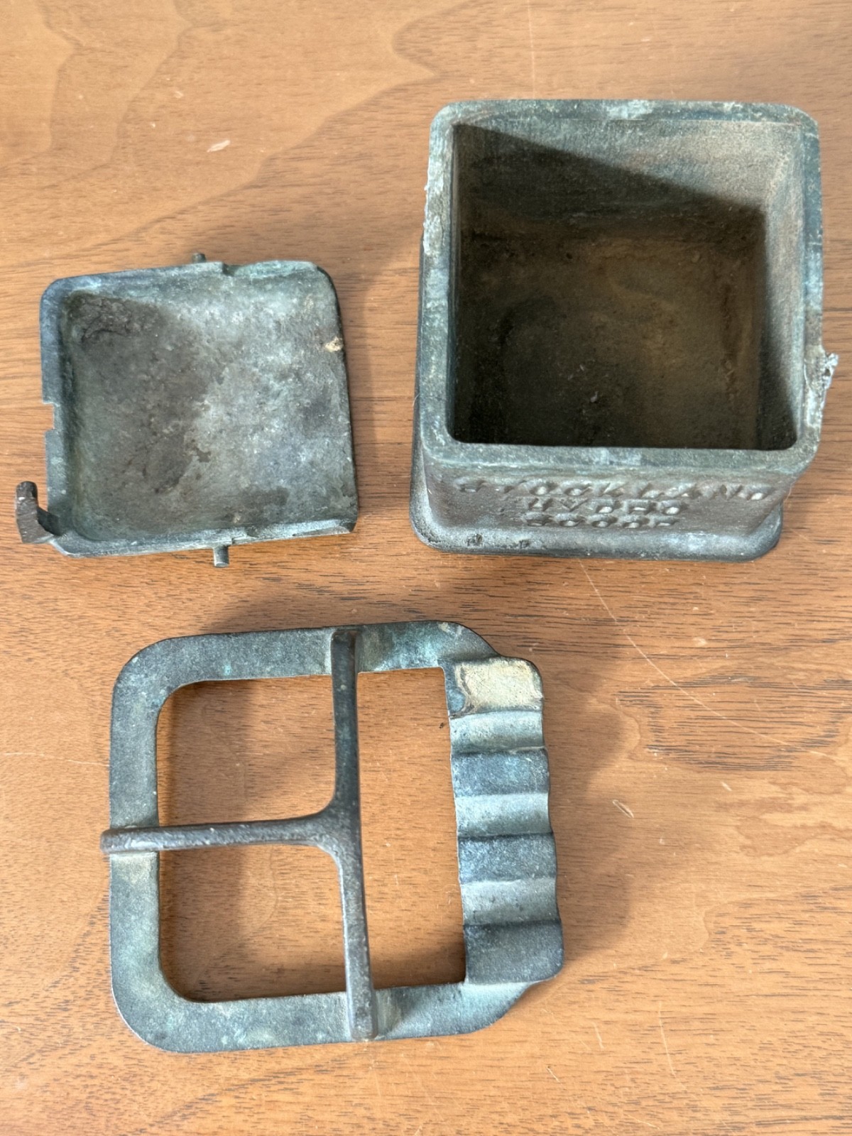 Stockland Hydro Scoop Salesman Sample Advertising Solid Brass Ashtray! Farming