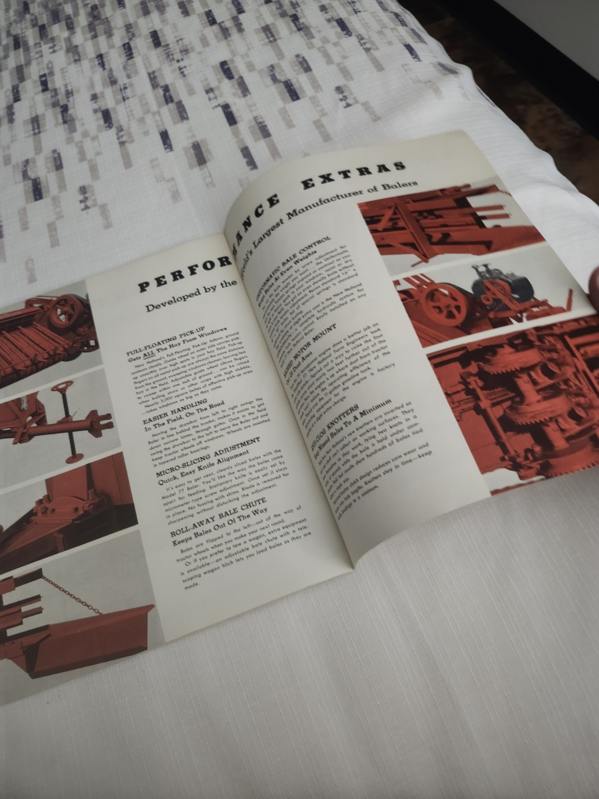 New Holland Automatic Pick-up Baler Model No. 77 Advertising Brochure 1952