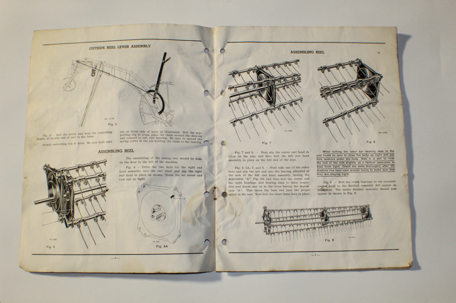 Complete New Idea No.4 Side Rake and Tender Instructions Operating Setting Up