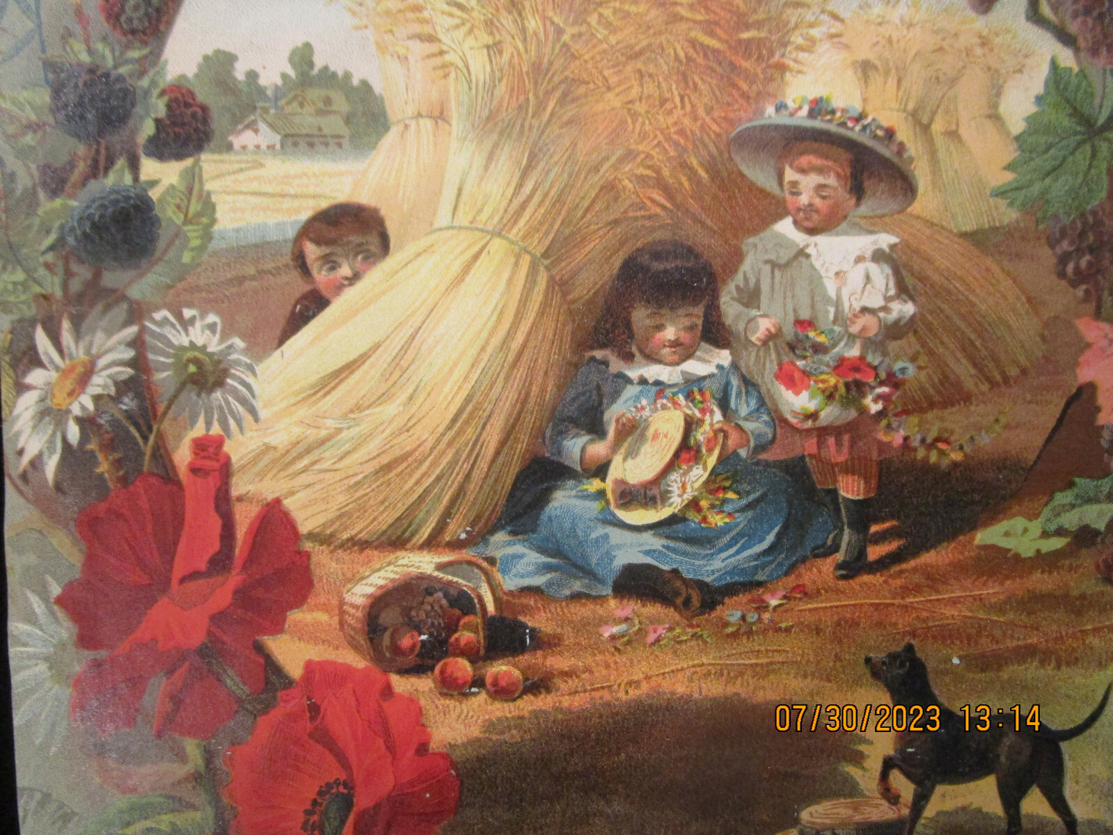 McCORMICK HARVESTING MACHINE CO. Chicago Advertising Trade Card c1880s Antique
