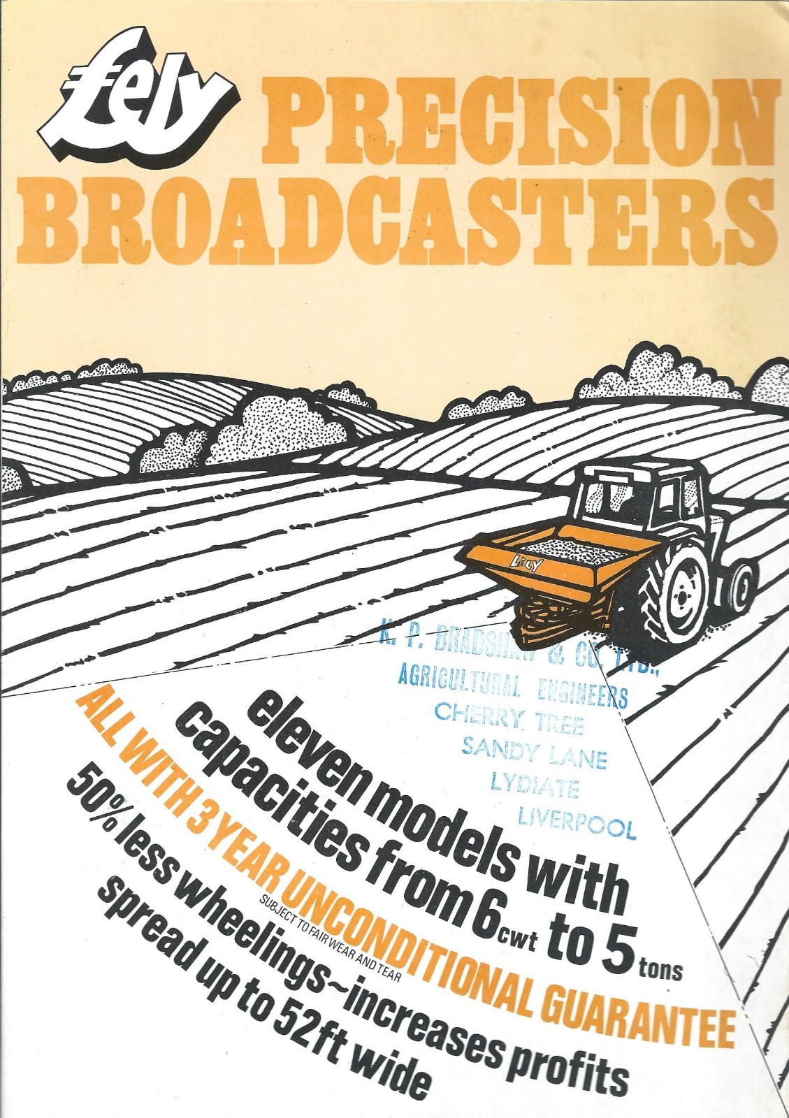 Farm Equipment Brochure – Lely – Precision Broadcaster Spreader – c1978 (F5158)
