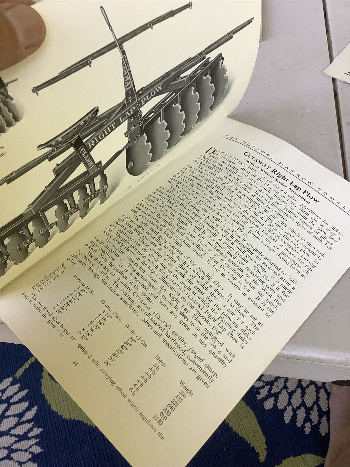 The Cutaway Harrow Company Farm equipment catalog vintage Harrow Higganum CT