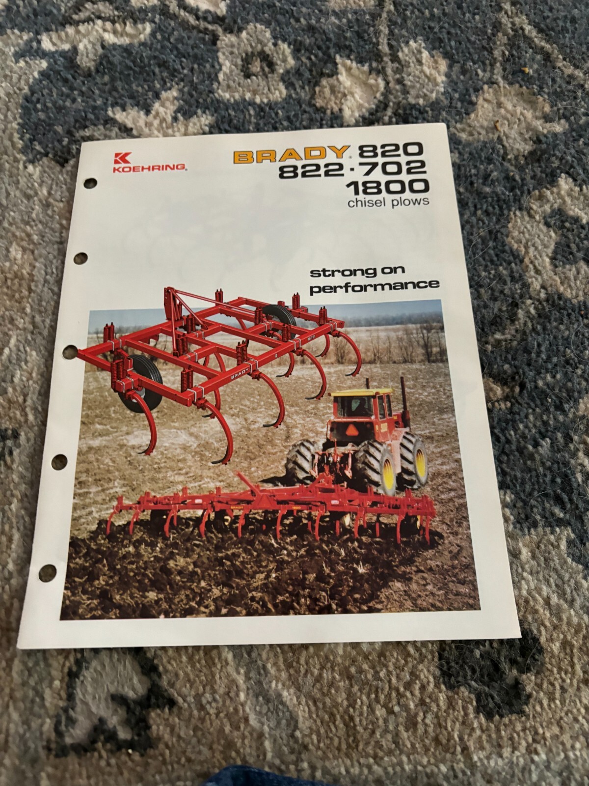 Brady 820 822 702 1800 Chisel Plow Brochure FCCA24